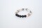Handmade Zebra Agate and Black Lava Bead Bracelet, Diffuser, Stretch Bracelet, Jewelry product 3
